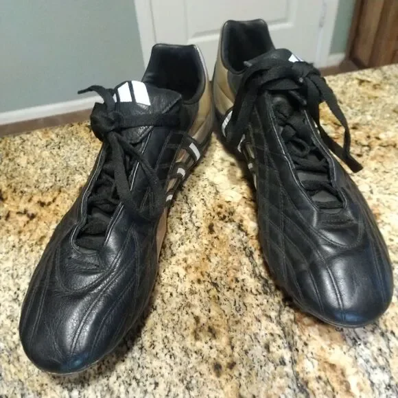 Rare Adidas Leira 2 TRX FG 519371 Gunmetal Brown Black Soccer Shoes Mens Sz 10.5